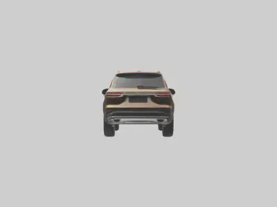 Modern Luxury SUV model Low-poly 3D model