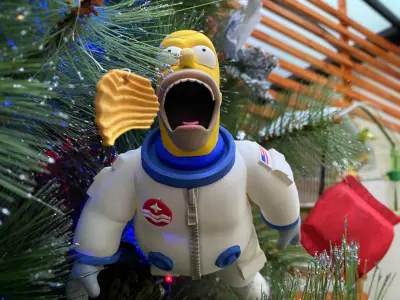 HOMER SIMPSON ASTRONAUT 3D print model