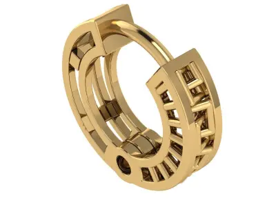 54 EARING NO STONE 3D print model