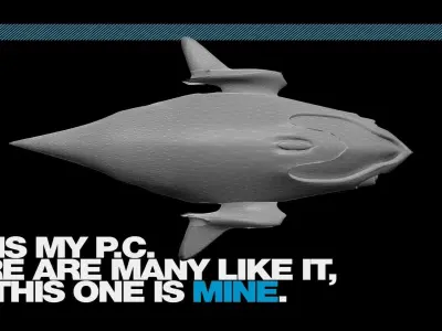 Racing spaceship Free 3D model