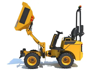 Site Dumper Bucket Vehicle 3D model