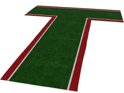 Santa mall For christmas Low-poly 3D model