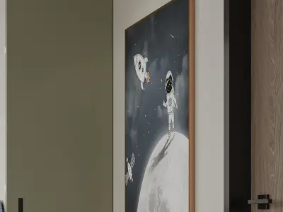 room Modern tatami boy 3D model