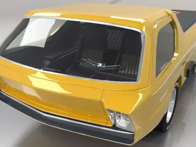 Dodge Deora High Poly and Low Poly 3D model