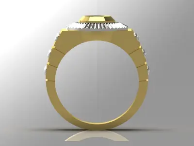 man diamond ring mr0136 3D print model