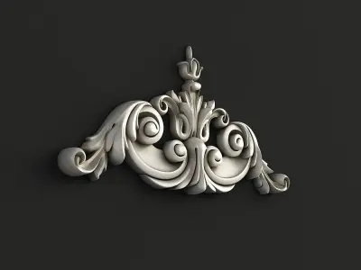 Carved decor model 3D model
