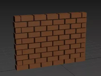 Brick wall  Free 3D model