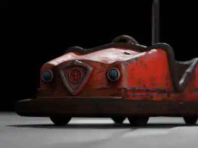 Old Bumper car 3D model