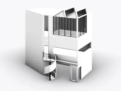 Maison Ozenfant Le Corbusier 3D model