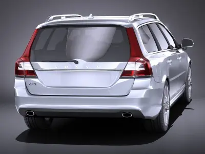 Volvo V70 2014 VRAY 3D model