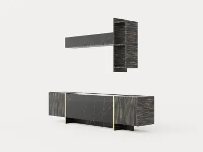 Riello TV Furniture 180 Cm Low-poly 3D model