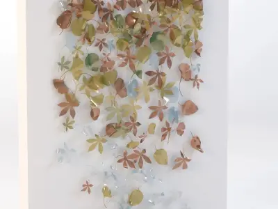 Leaf Wall Sculpture 3D model