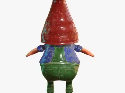 Garden Gnome Low-poly 3D model