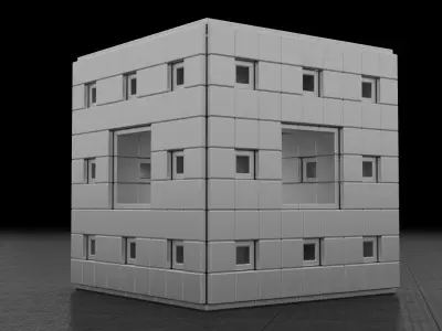 Sci fi Cube Free 3D print model