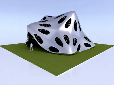 Pointed structure with smooth edges 3D model