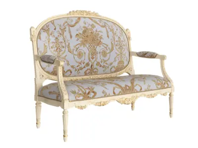 Imperial loveseat by Modenese 3D model
