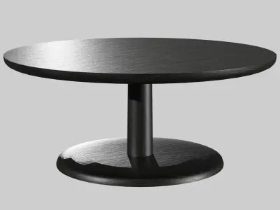 PON Table 1295-BlackLacquered Low-poly 3D model