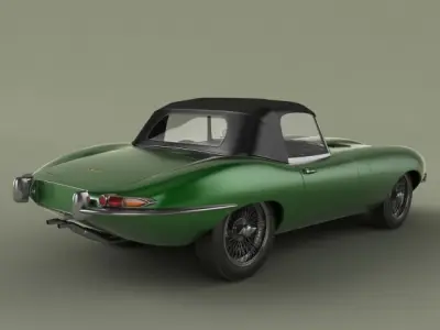 Jaguar E-type convertible 3D model