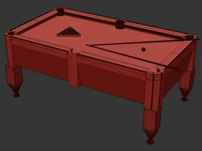 BILLIARD  TABLE SET 3D model