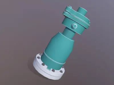 Centrifugal Pump Low-poly 3D model