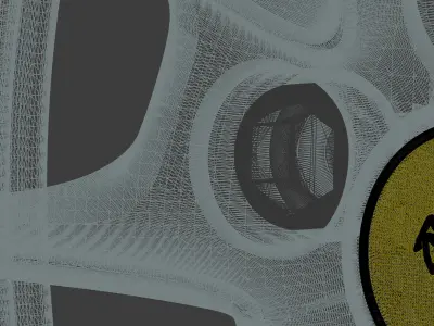 Original Ferrari F430 rim wheel front 7-5 x 19 BBS design 3D model