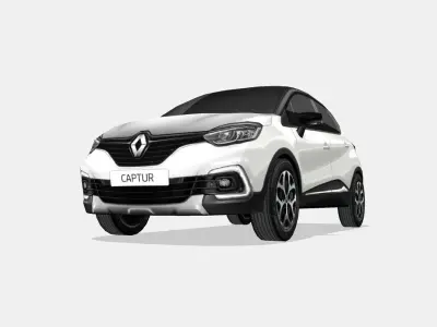Renault Captur 2018 Low-poly 3D model
