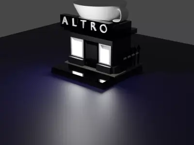 coffee shop Free 3D model