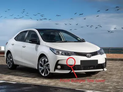 Toyota corolla 2018 Front Bumper Tow cover 3D print model