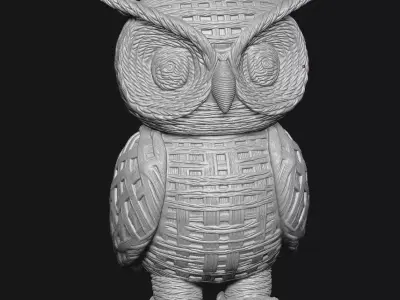 owl sculpture 3D print model purchase