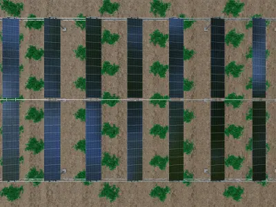 Solar Steel Construction For Farms Type-1 3D model