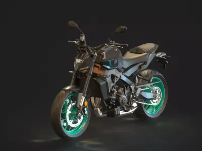 Base model Yamaha MT 09 2024 3D model