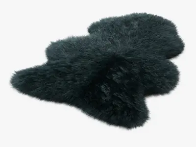Sheepskin Rug 3D model