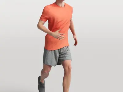 Humano Running Man 0803 3D model