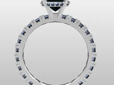 Luxury woman rings 3D Model Pack