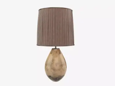 Desk lamp with lampshade 3D model