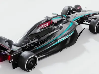 F1 Mercedes W15 3D model