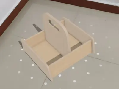 Basket Up Low-poly 3D model
