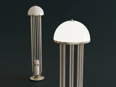 Mid-Century Dome Lamp Low-poly 3D model