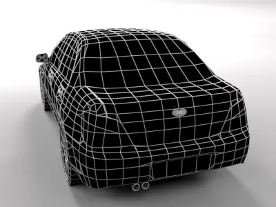 SUBARU IMPREZA LOWPOLY Low-poly 3D model