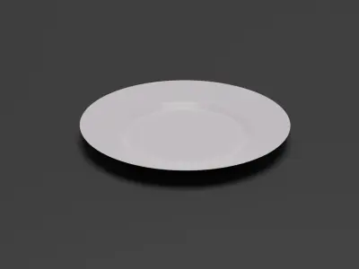 Plate White 3D model
