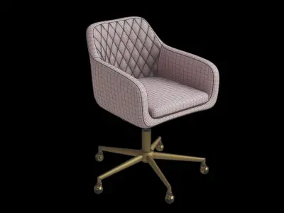 Quilted Office Chair 3D model
