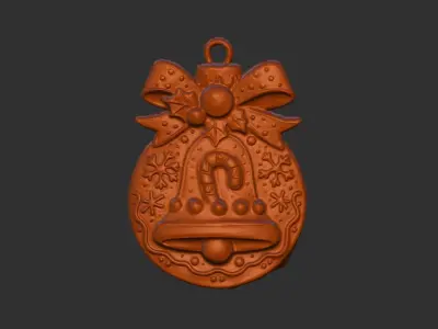 christmasbell cookie decor 3D print model