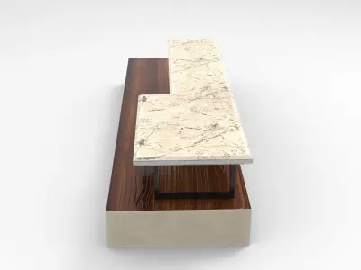 Mong Coffee Table Low-poly 3D model