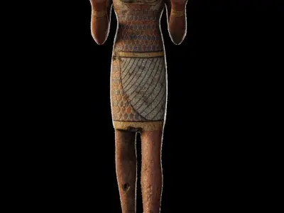 Egyptian Anubis Statue Low-poly 3D model