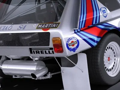 Lancia Delta S4 rally car 3D model