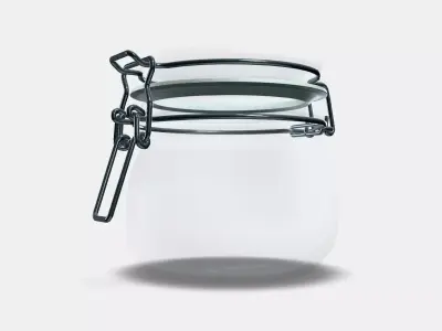 KORKEN tin with lid 2 3D model