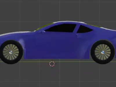 bmw m4 purple mat finished  3D model