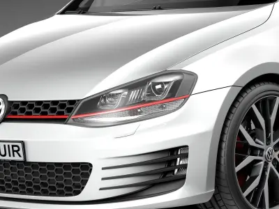Volkswagen Golf VII GTI 2014 3D model