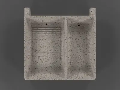 laundry sink marble lavadero marmol 3D model