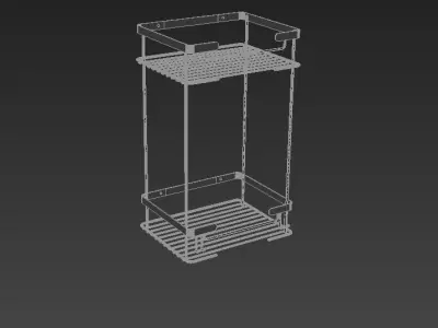 Hotel Square Rustproof Double 3D model